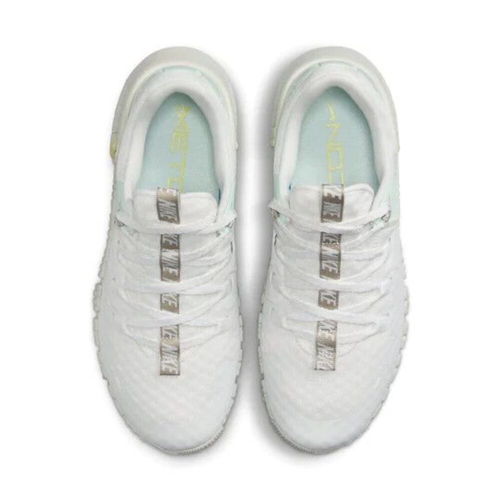 Nike Free Metcon 5 PRM Trainers White Light Lime Green Women Size 10 FJ1548-100 - Picture 4 of 6